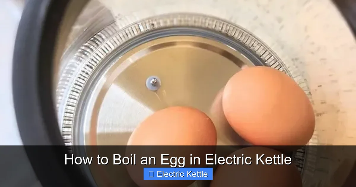 How to Boil an Egg in Electric Kettle