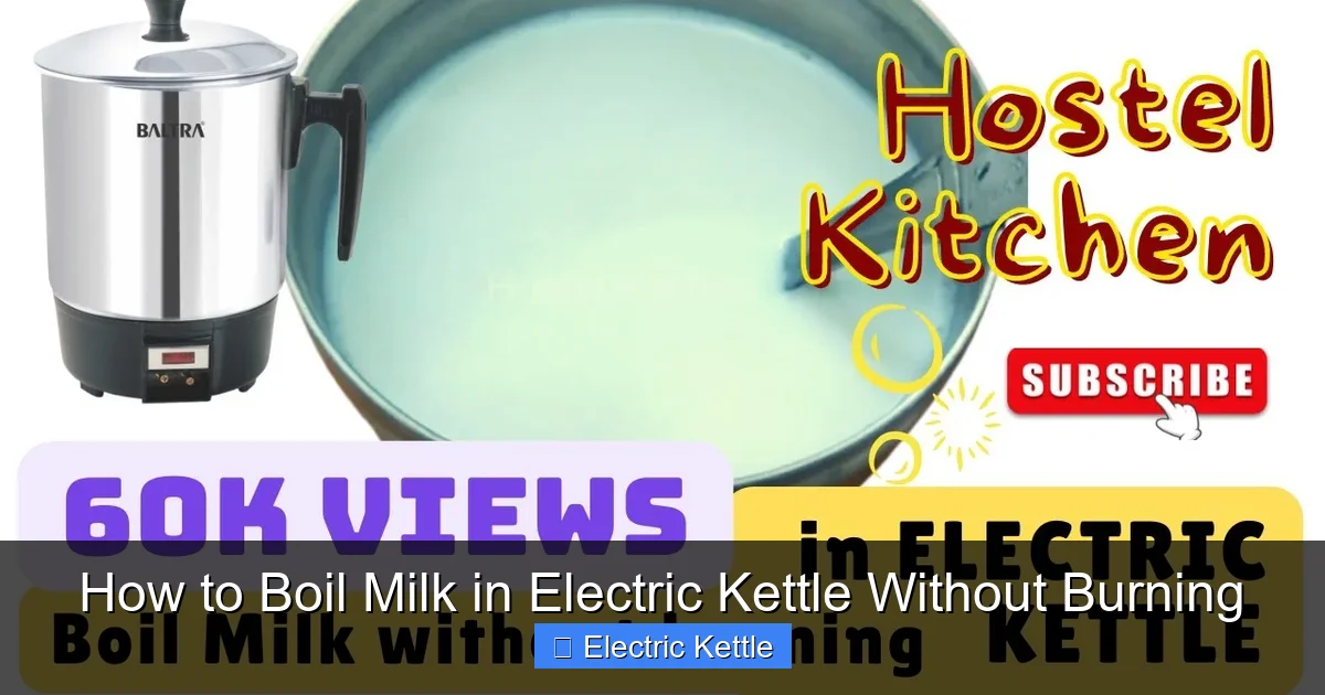 How to Boil Milk in Electric Kettle Without Burning