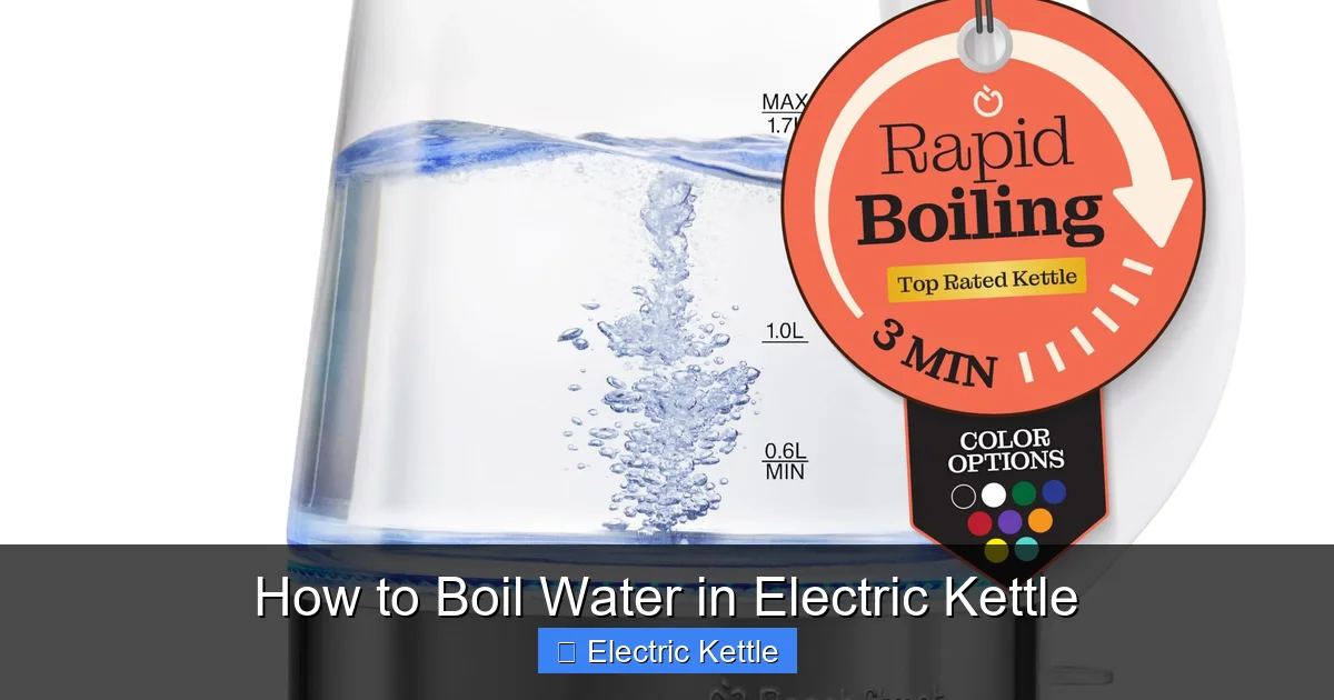 How to Boil Water in Electric Kettle