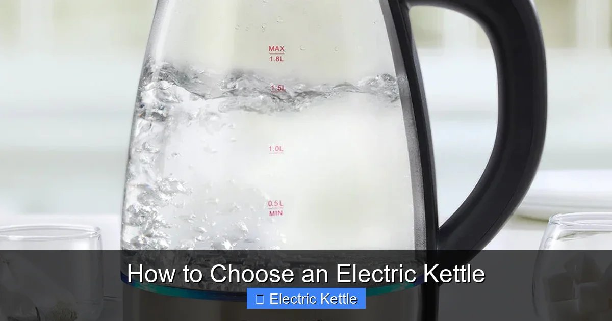 How to Choose an Electric Kettle