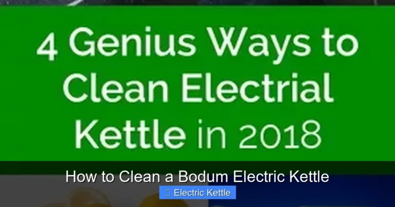 How to Clean a Bodum Electric Kettle