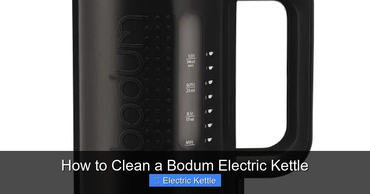 How to Clean a Bodum Electric Kettle