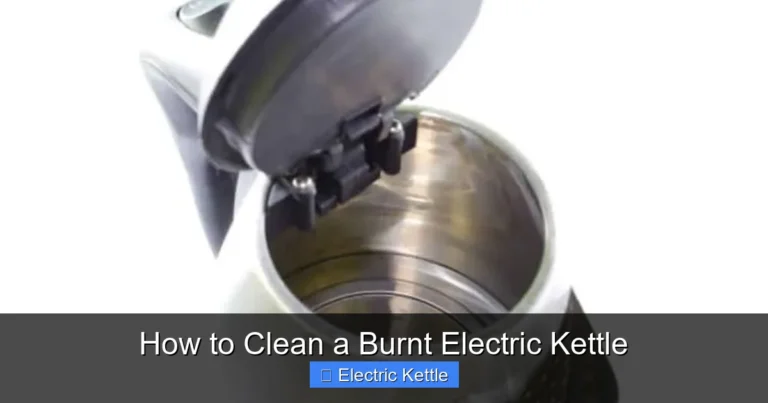How to Clean a Burnt Electric Kettle