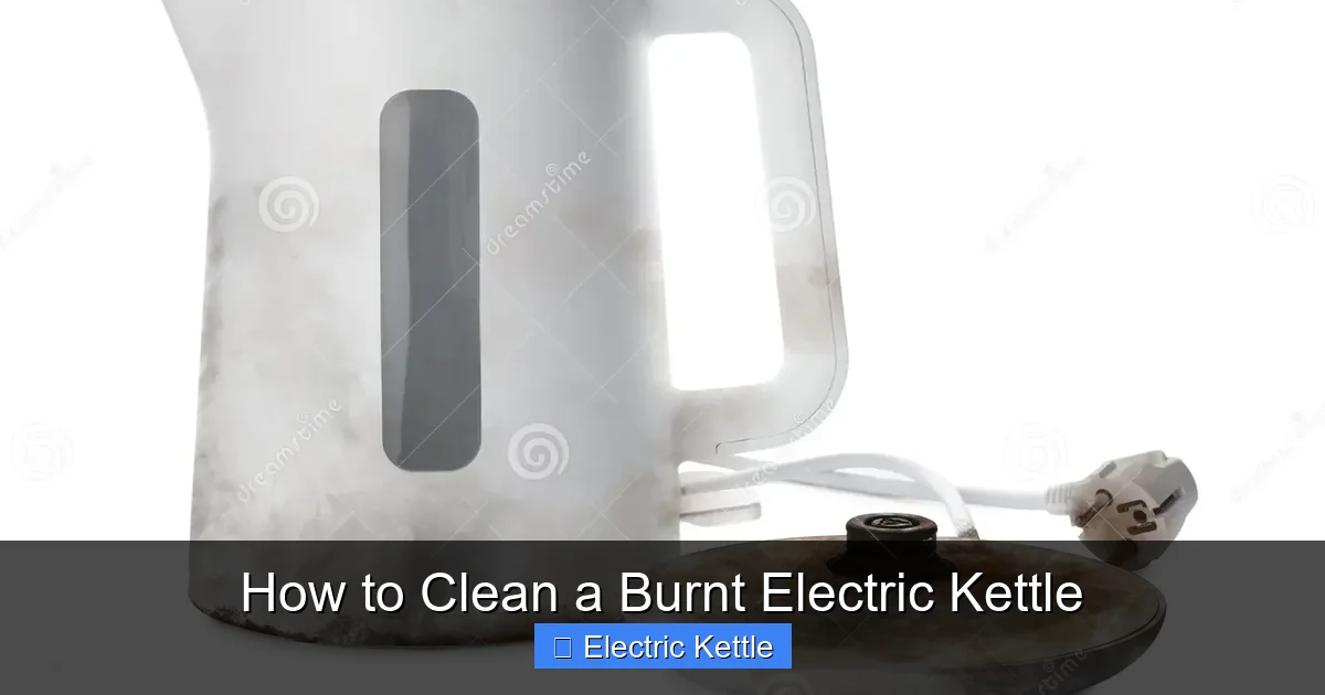 How to Clean a Burnt Electric Kettle
