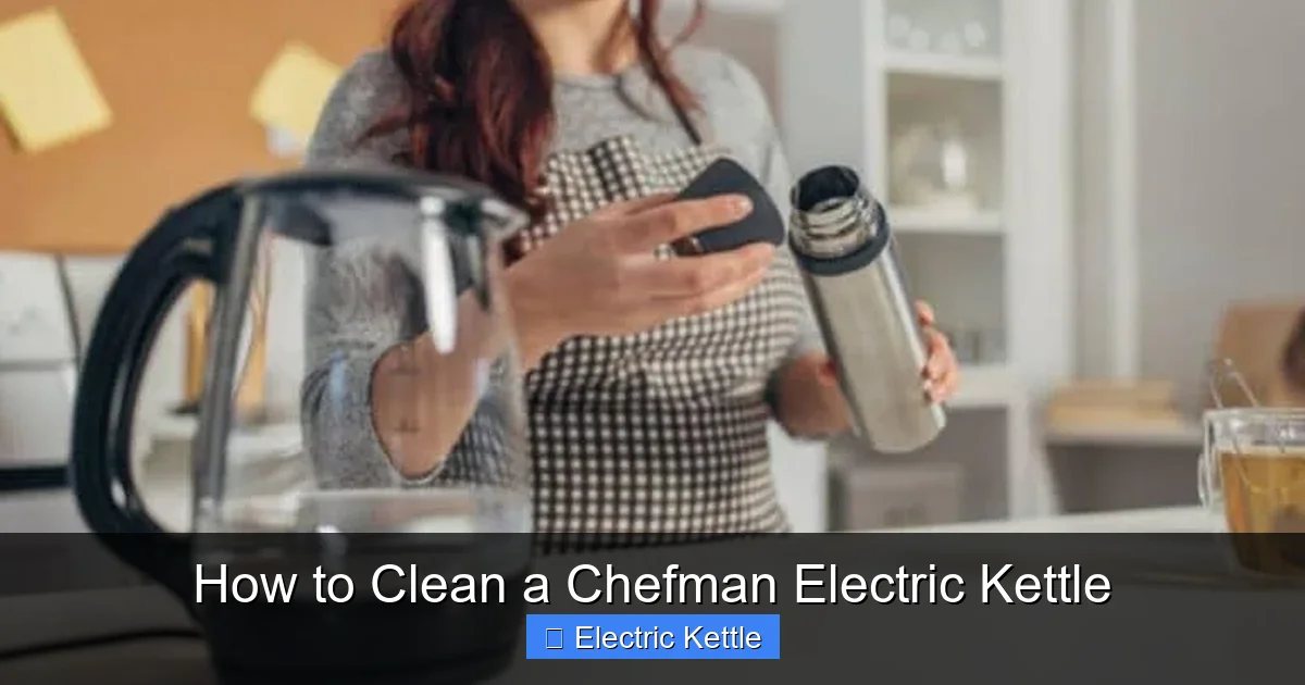 How to Clean a Chefman Electric Kettle