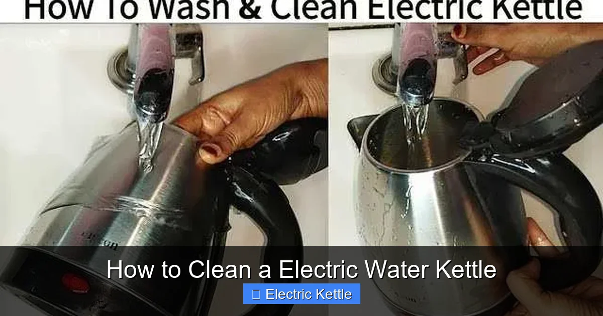 How to Clean a Electric Water Kettle