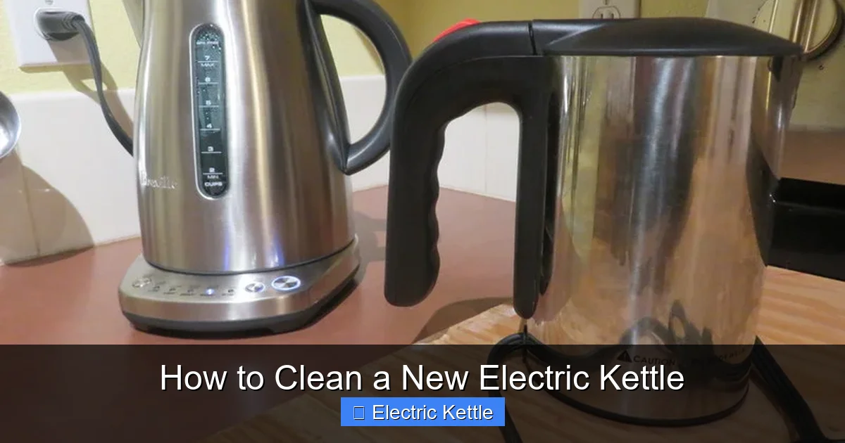 How to Clean a New Electric Kettle