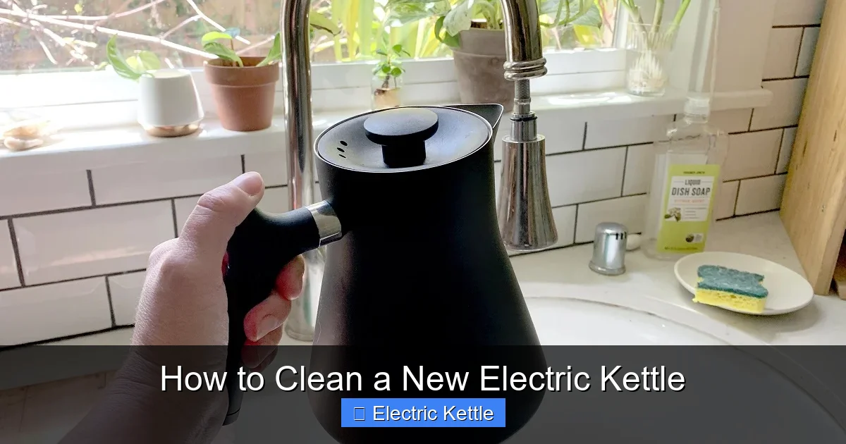 How to Clean a New Electric Kettle