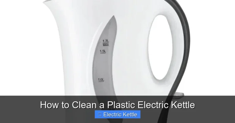 How to Clean a Plastic Electric Kettle