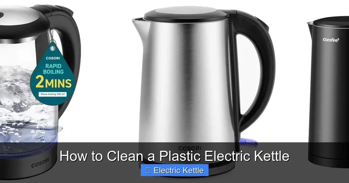 How to Clean a Plastic Electric Kettle