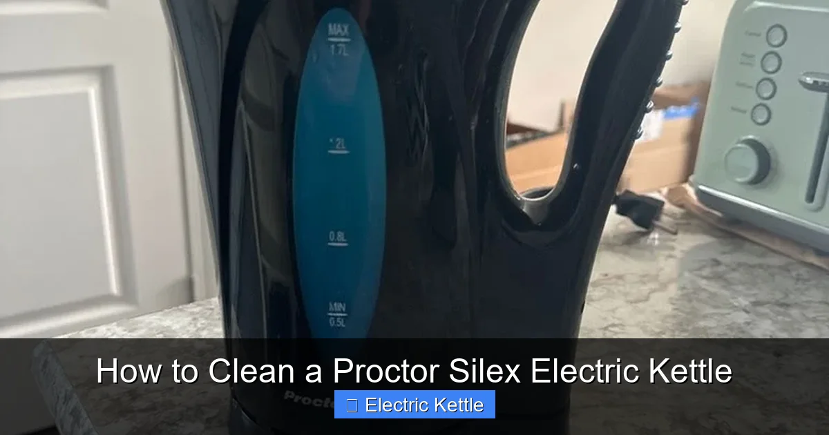 How to Clean a Proctor Silex Electric Kettle