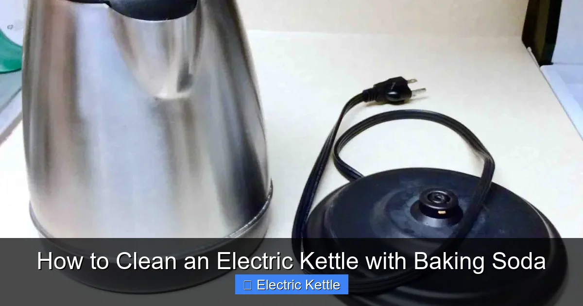 How to Clean an Electric Kettle with Baking Soda