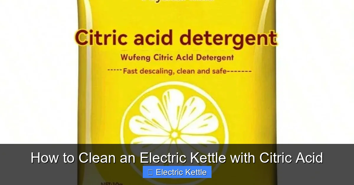 How to Clean an Electric Kettle with Citric Acid