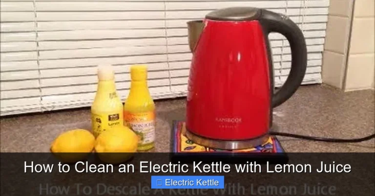 How to Clean an Electric Kettle with Lemon Juice