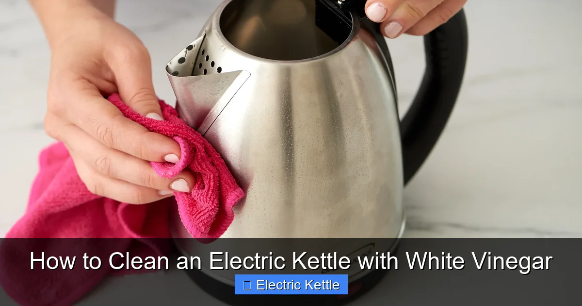 How to Clean an Electric Kettle with White Vinegar
