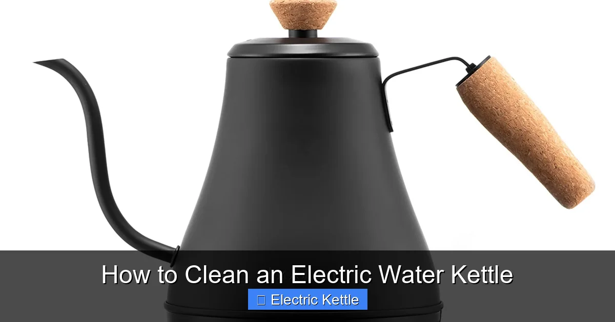 How to Clean an Electric Water Kettle
