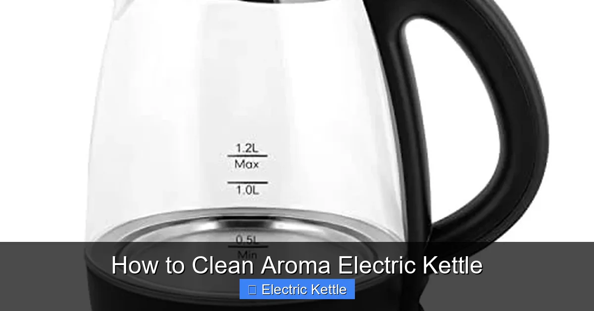 How to Clean Aroma Electric Kettle