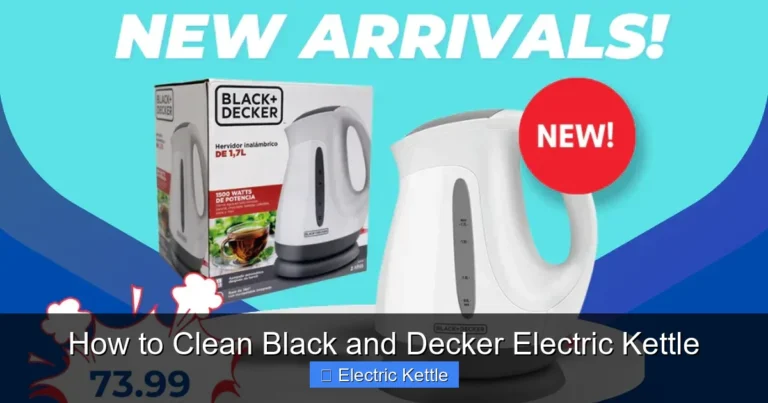 How to Clean Black and Decker Electric Kettle