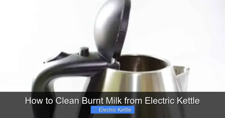 How to Clean Burnt Milk from Electric Kettle