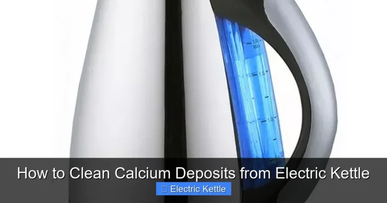 How to Clean Calcium Deposits from Electric Kettle