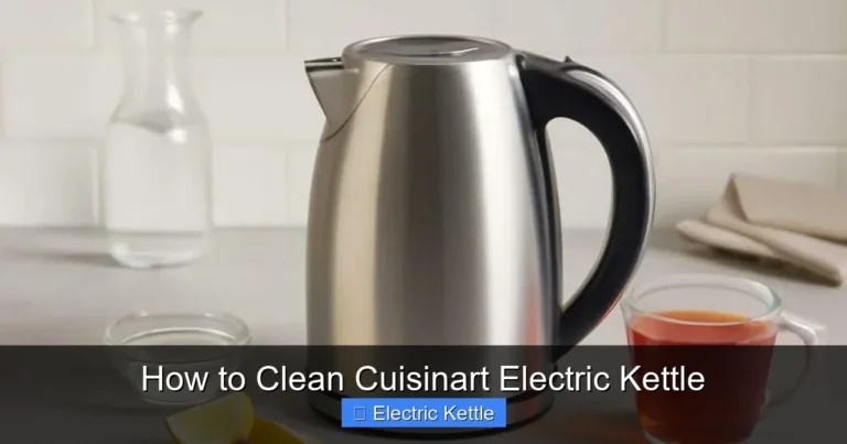 How to Clean Cuisinart Electric Kettle