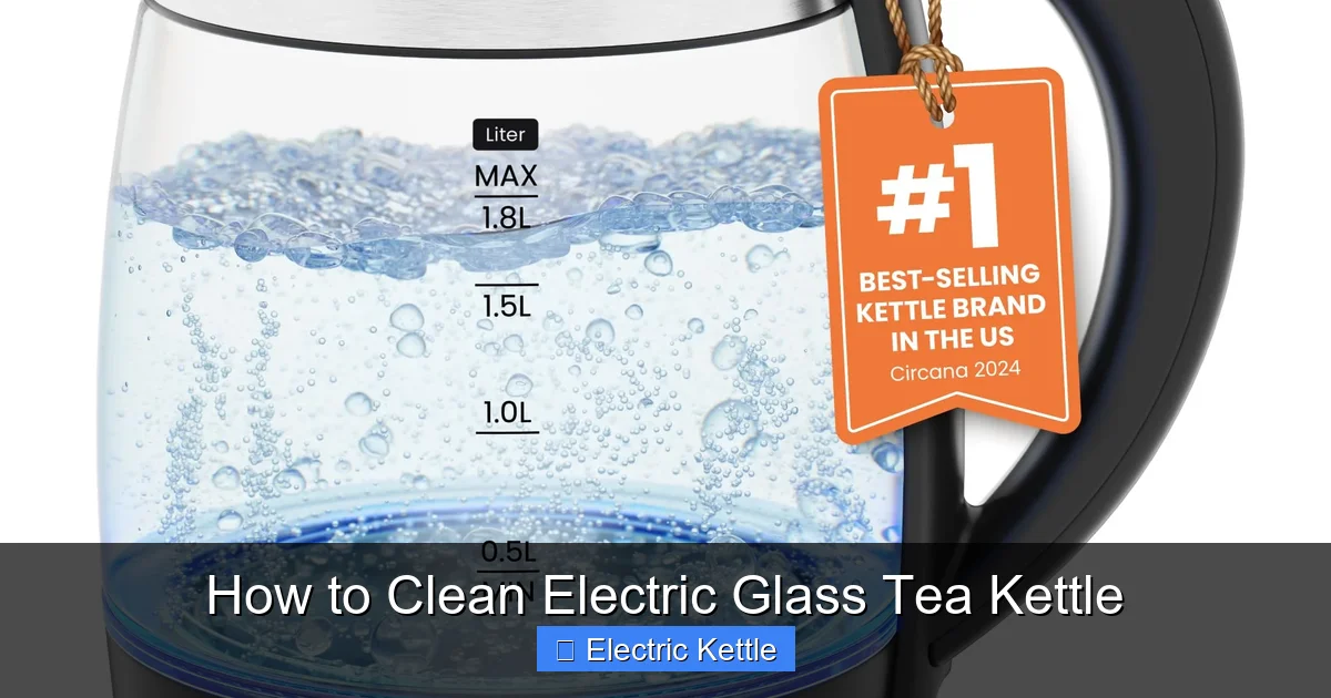 How to Clean Electric Glass Tea Kettle