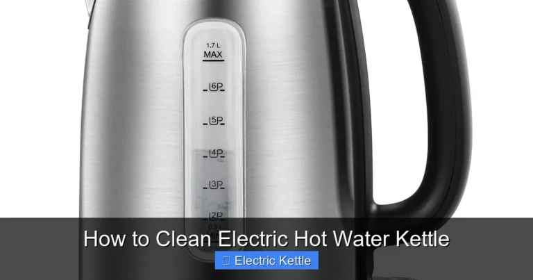 How to Clean Electric Hot Water Kettle