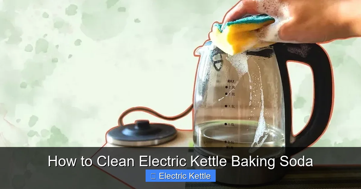 How to Clean Electric Kettle Baking Soda
