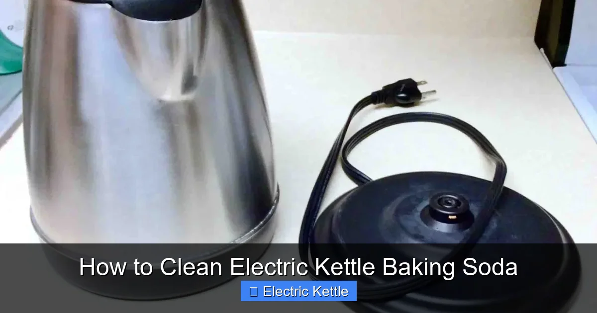How to Clean Electric Kettle Baking Soda