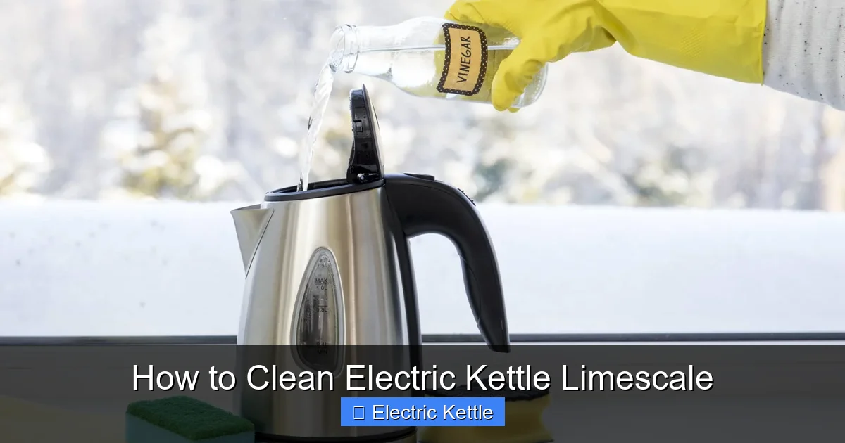 How to Clean Electric Kettle Limescale