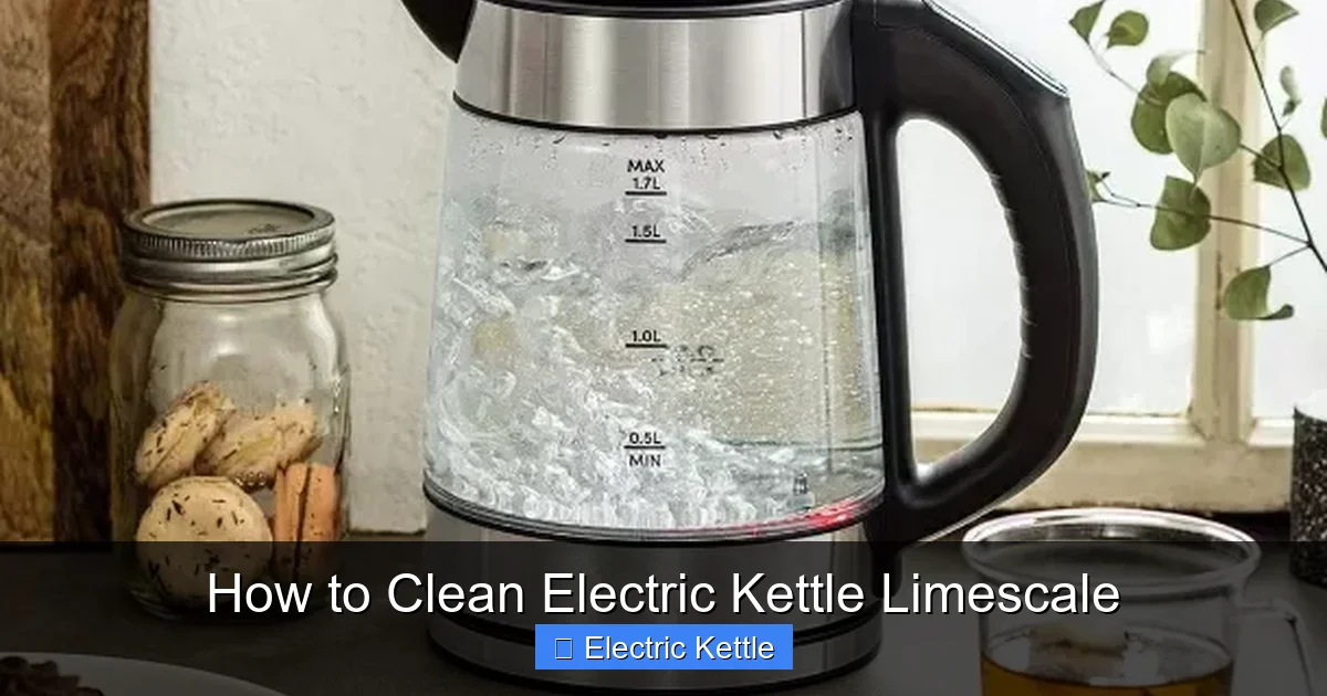 How to Clean Electric Kettle Limescale
