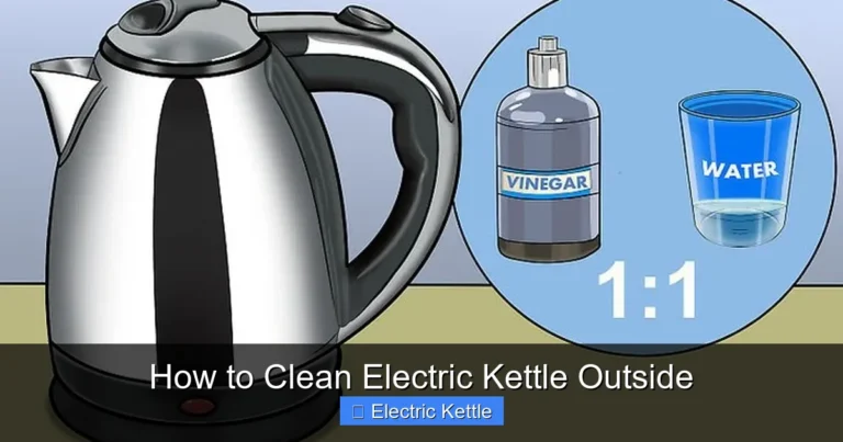 How to Clean Electric Kettle Outside