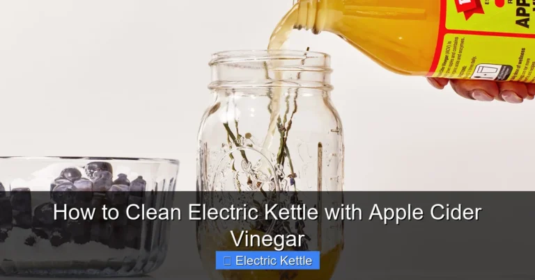 How to Clean Electric Kettle with Apple Cider Vinegar