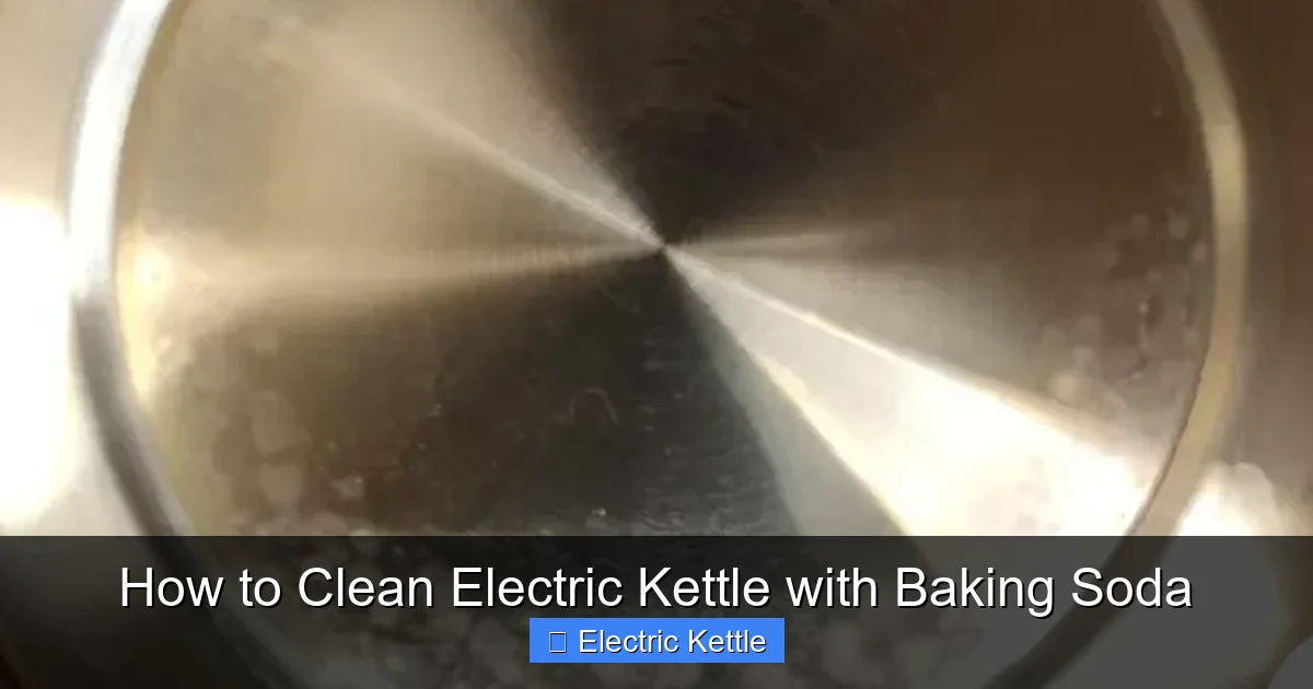 How to Clean Electric Kettle with Baking Soda