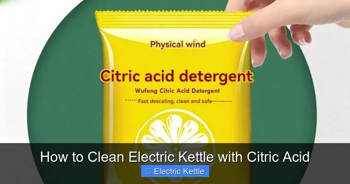 How to Clean Electric Kettle with Citric Acid