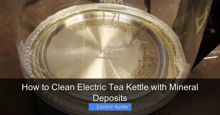 How to Clean Electric Tea Kettle with Mineral Deposits