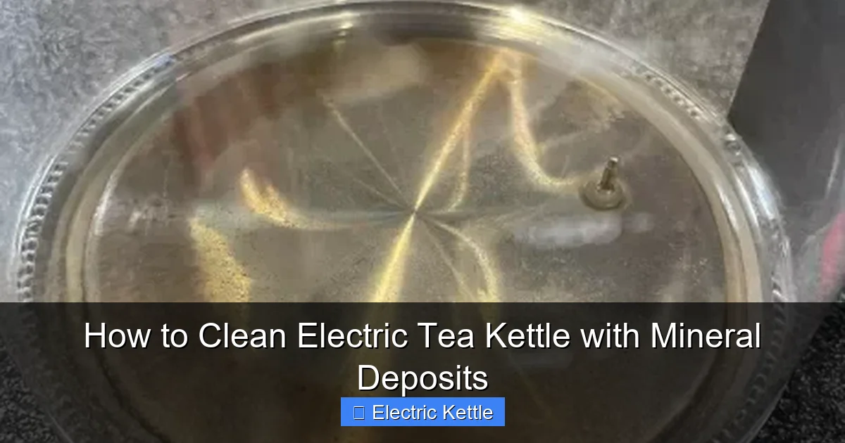 How to Clean Electric Tea Kettle with Mineral Deposits