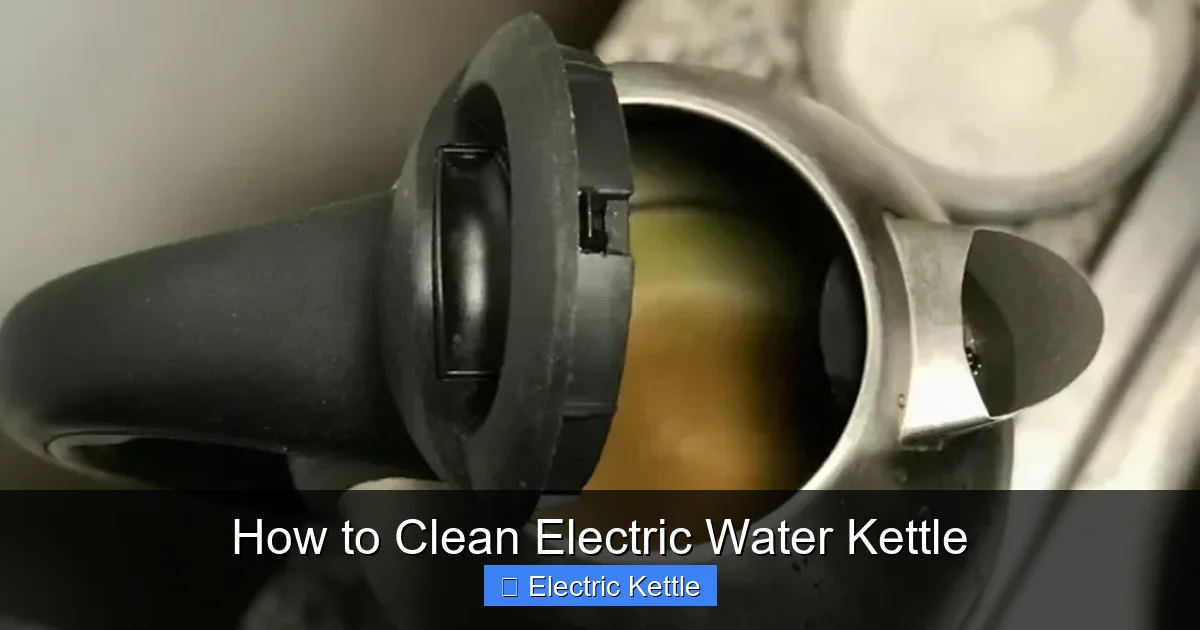 How to Clean Electric Water Kettle