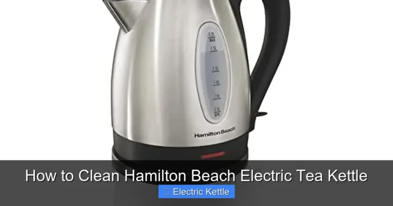 How to Clean Hamilton Beach Electric Tea Kettle