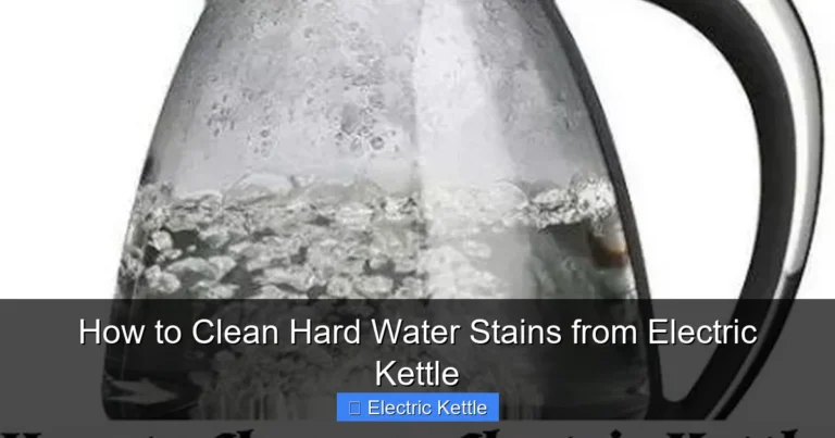 How to Clean Hard Water Stains from Electric Kettle