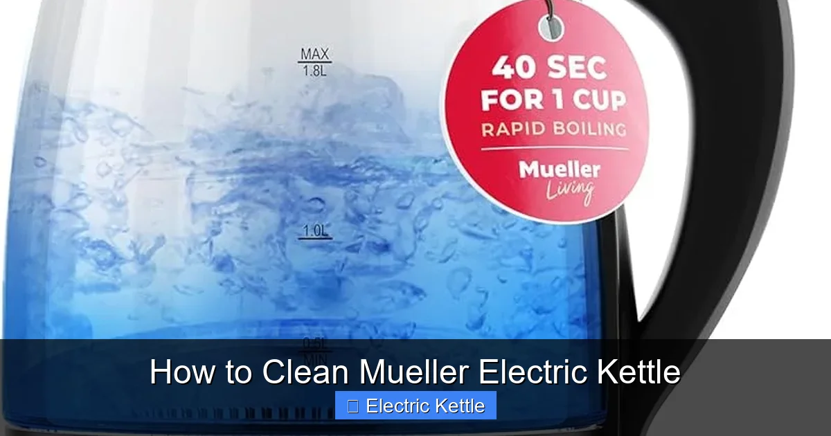 How to Clean Mueller Electric Kettle
