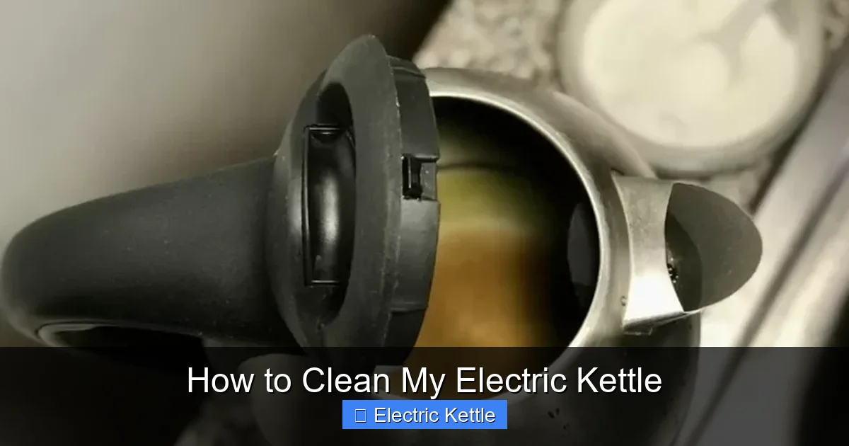 How to Clean My Electric Kettle