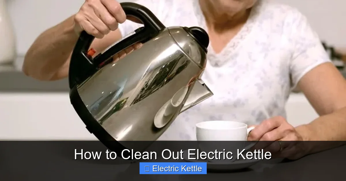 How to Clean Out Electric Kettle