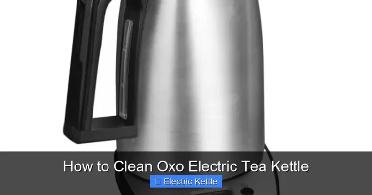 How to Clean Oxo Electric Tea Kettle