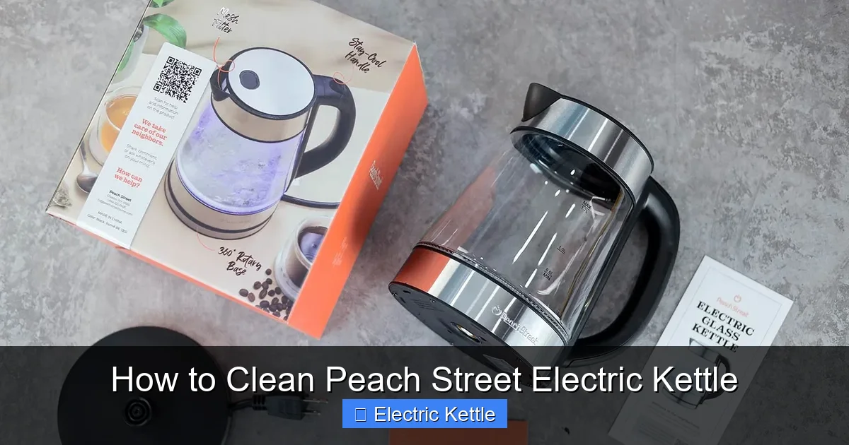 How to Clean Peach Street Electric Kettle