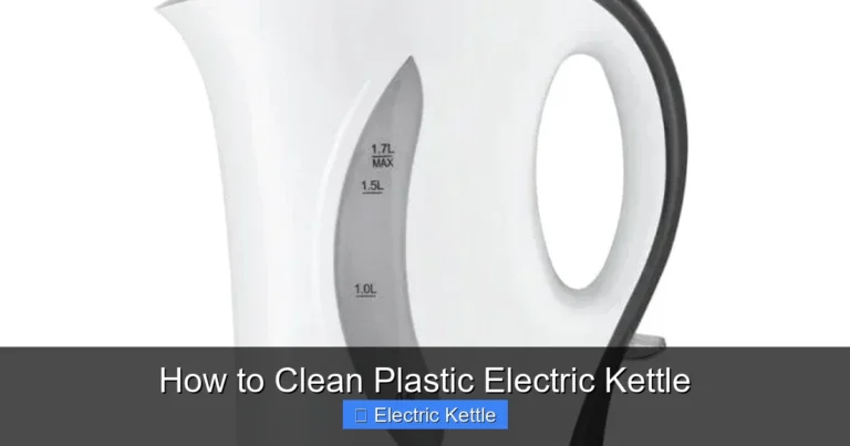 How to Clean Plastic Electric Kettle