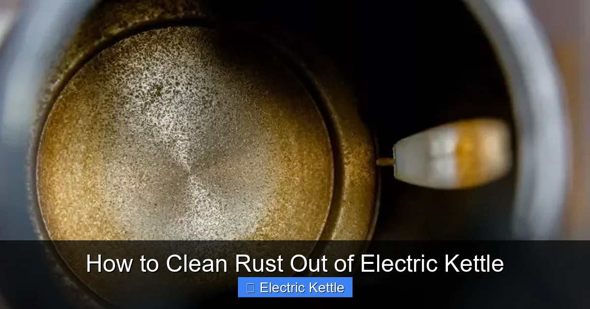 How to Clean Rust Out of Electric Kettle