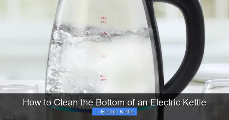 How to Clean the Bottom of an Electric Kettle