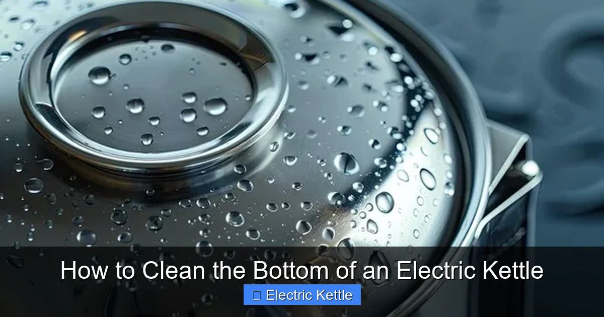 How to Clean the Bottom of an Electric Kettle