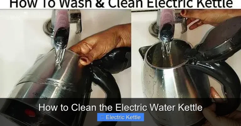 How to Clean the Electric Water Kettle
